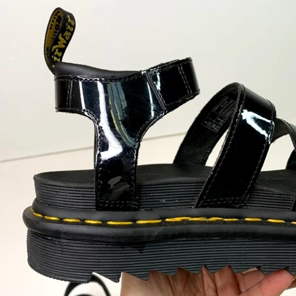 Dr. Martens Blaire Patent Leather Sandals - Picture 13 of 16